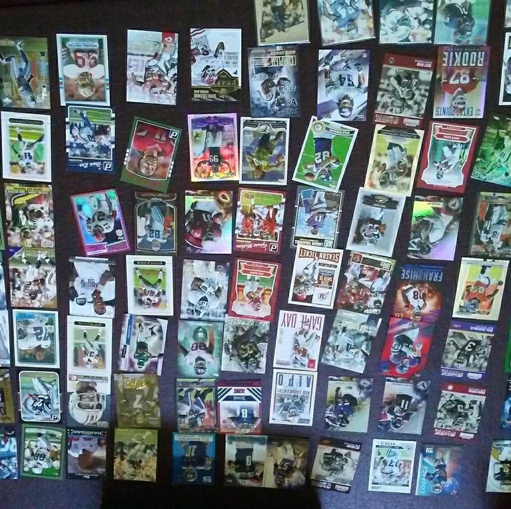 Football cards autographed and Jersey cards